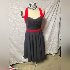 Rock Steady pinup vintage retro rockabilly halter dress M